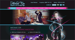 Desktop Screenshot of michaelgeemagic.com